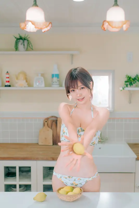 ElyEE子 - NO.123【寫真8月訂閱】C-檸檬泳裝 Lemon Swimsuit 4